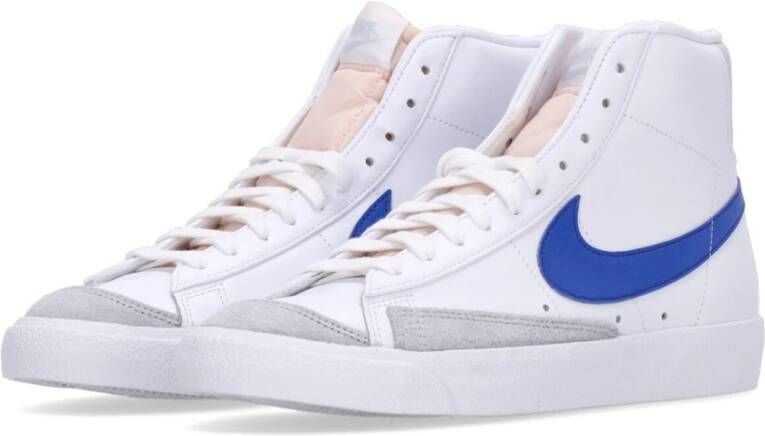 Nike Vintage Hoge Top Sneaker Wit Blauw White Heren