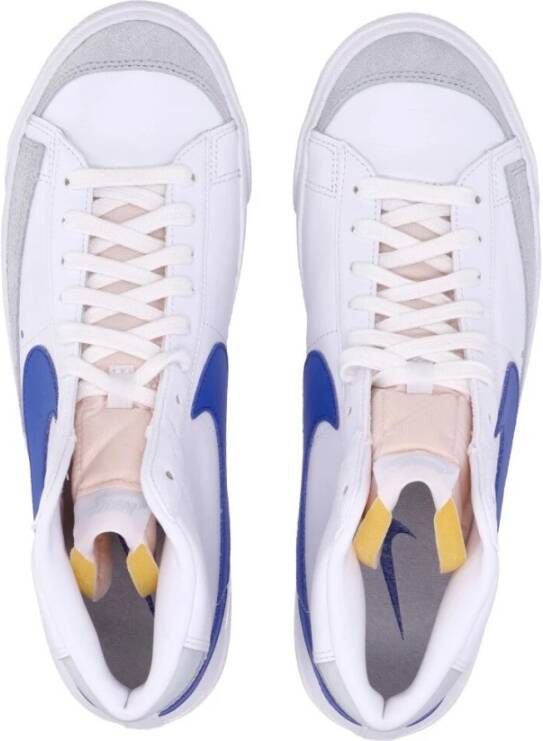 Nike Vintage Hoge Top Sneaker Wit Blauw White Heren