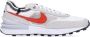 Nike Waffle One Lage Sneaker Wit Rood Multicolor Heren - Thumbnail 2
