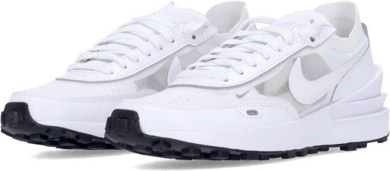 Nike Waffle One Lage Sneaker Wit Zwart White Dames