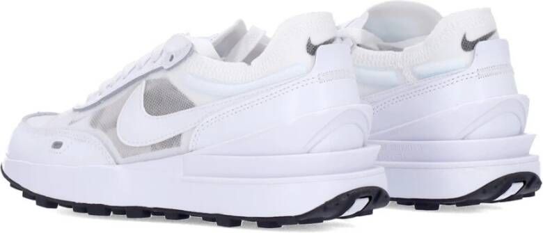Nike Waffle One Lage Sneaker Wit Zwart White Dames