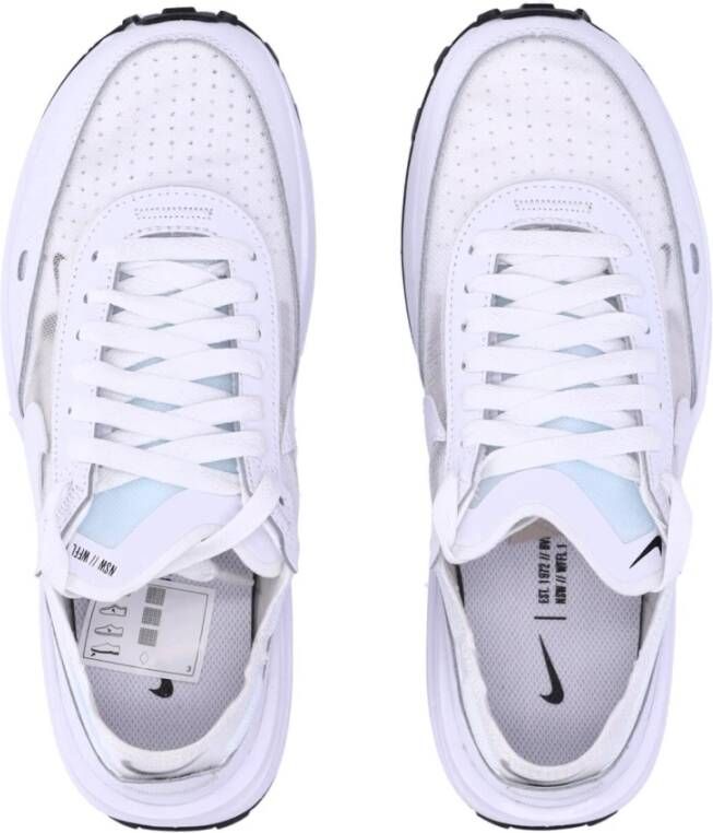 Nike Waffle One Lage Sneaker Wit Zwart White Dames