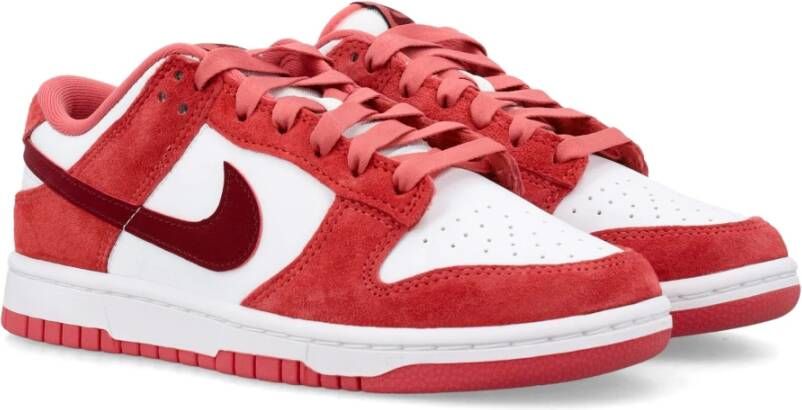 Nike Wit Team Rood Dunk Low Vday Sneakers Red Dames