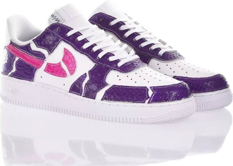Nike Wit Violet Sneakers Aangepaste Schoenen Multicolor Heren