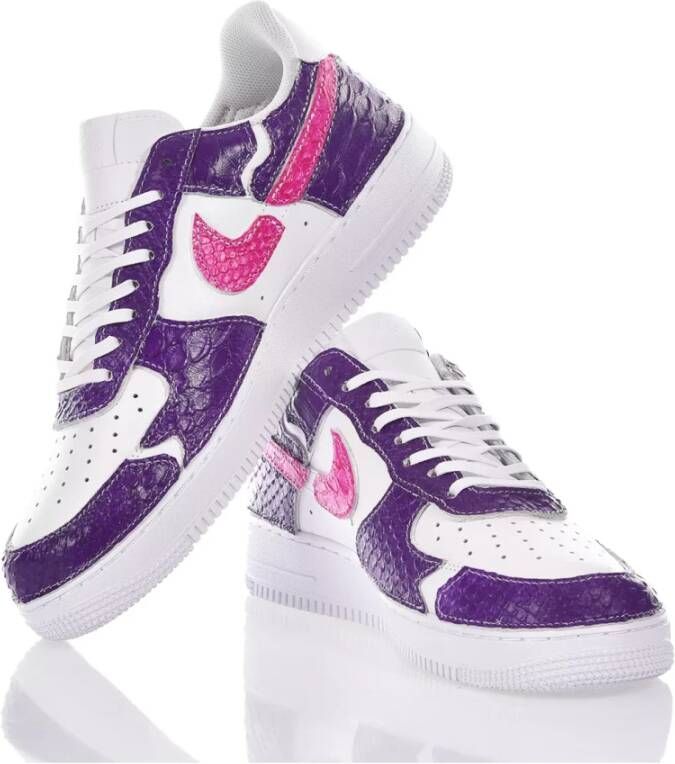 Nike Wit Violet Sneakers Aangepaste Schoenen Multicolor Heren