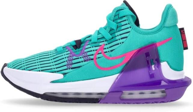 Nike Lebron Witness 6 Clear Emerald Hyper Pink Wild Berry Schoenmaat 40 1 2 Basketball Perfor ce Low CZ4052 300 - Foto 3