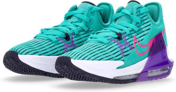 Nike Lebron Witness 6 Clear Emerald Hyper Pink Wild Berry Schoenmaat 40 1 2 Basketball Perfor ce Low CZ4052 300 - Foto 4