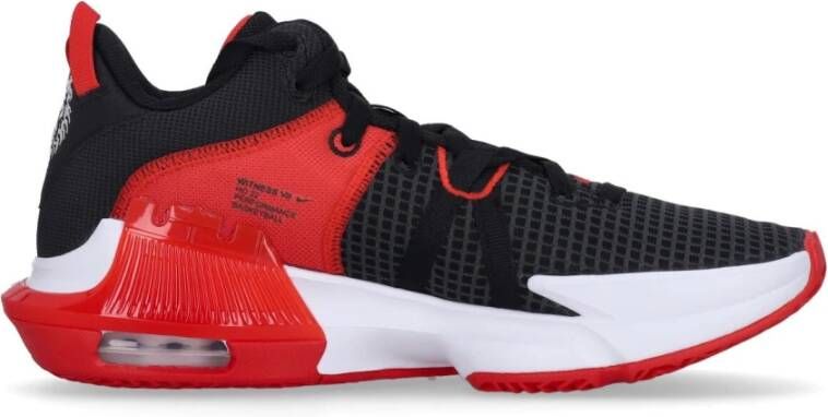 Nike Witness VII Basketbalschoen Zwart Wit Rood Black Heren
