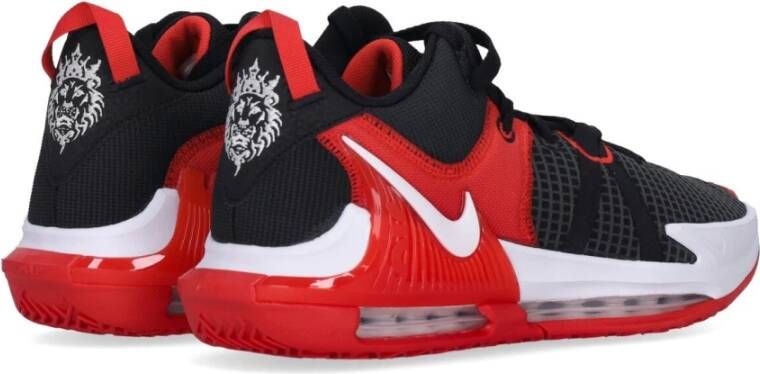 Nike Witness VII Basketbalschoen Zwart Wit Rood Black Heren