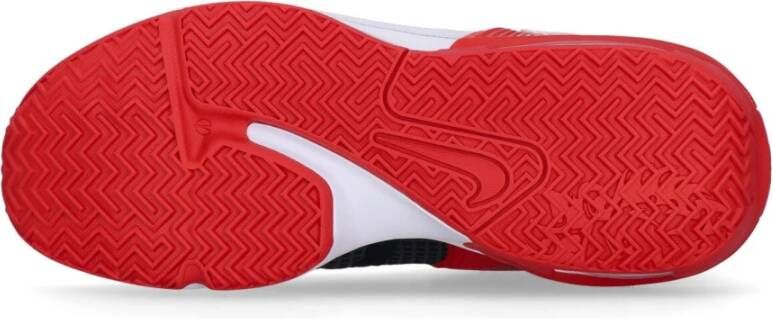 Nike Witness VII Basketbalschoen Zwart Wit Rood Black Heren