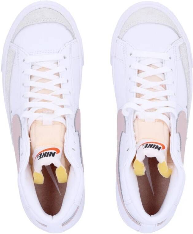 Nike Wit Roze Hoge Sneaker White Heren