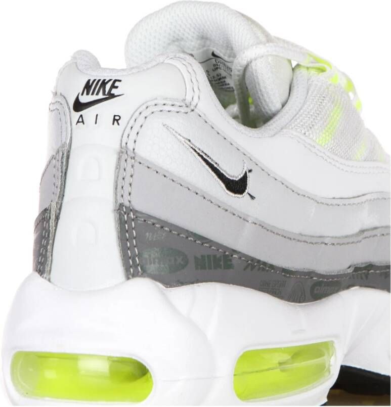 Nike Witte lage sneaker met grijze accenten Multicolor Heren