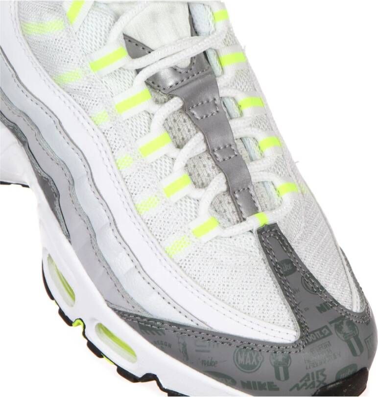 Nike Witte lage sneaker met grijze accenten Multicolor Heren