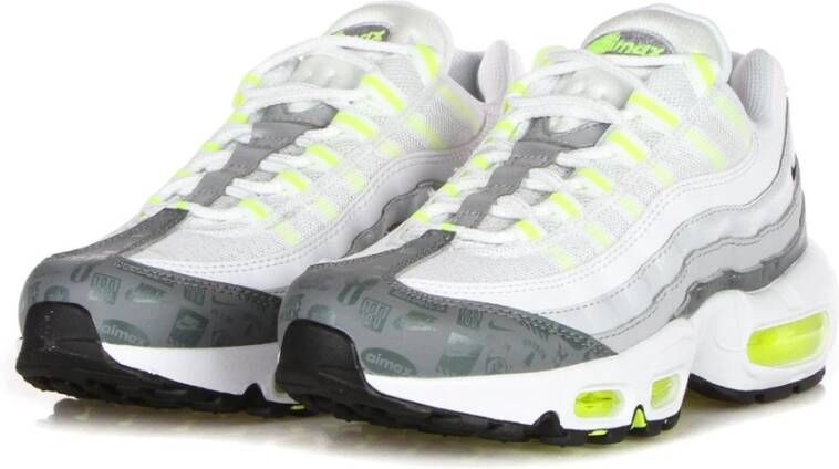 Nike Witte lage sneaker met grijze accenten Multicolor Heren