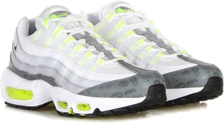 Nike Witte lage sneaker met grijze accenten Multicolor Heren