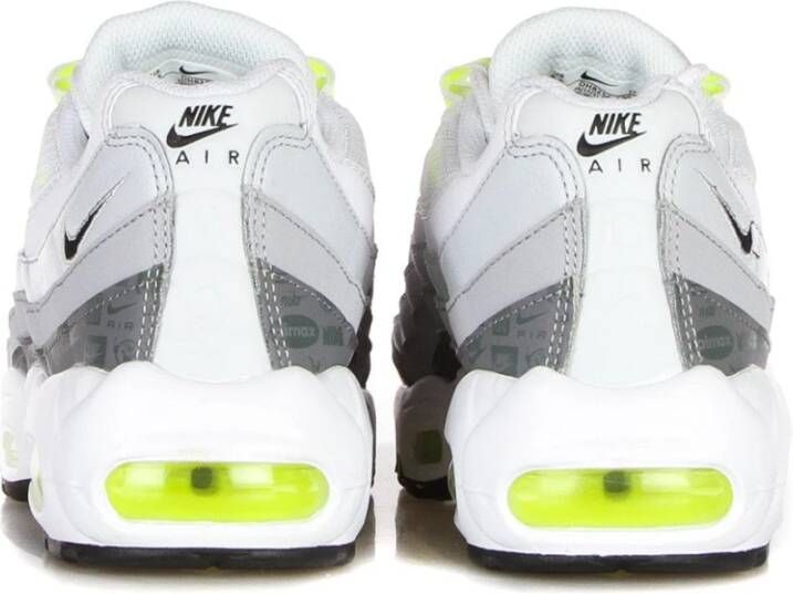 Nike Witte lage sneaker met grijze accenten Multicolor Heren