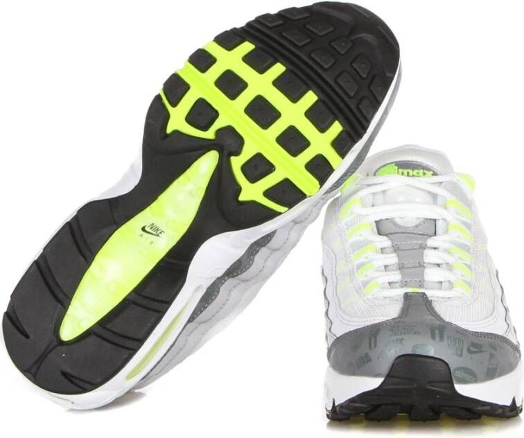 Nike Witte lage sneaker met grijze accenten Multicolor Heren