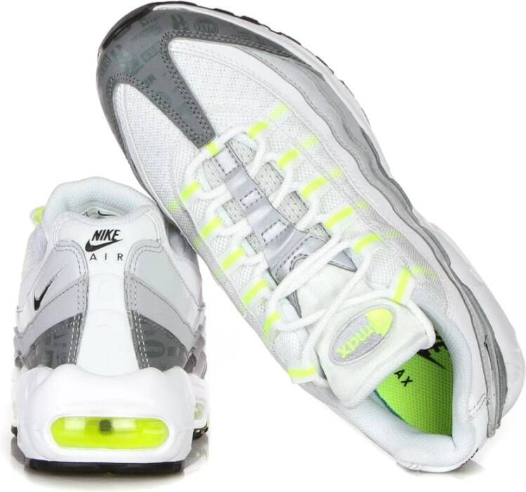 Nike Witte lage sneaker met grijze accenten Multicolor Heren