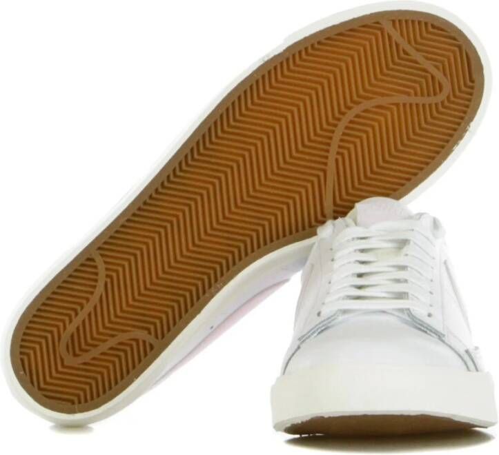 Nike Witte Leren Lage Sneakers White Heren