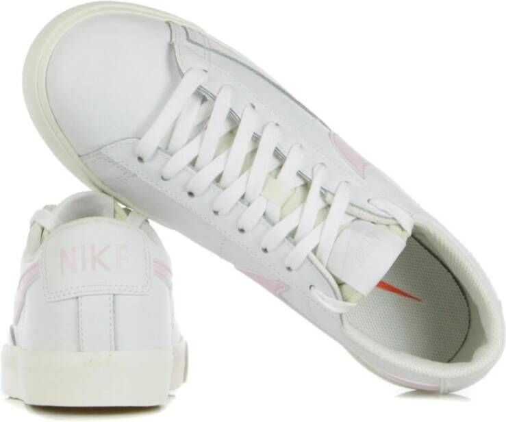 Nike Witte Leren Lage Sneakers White Heren