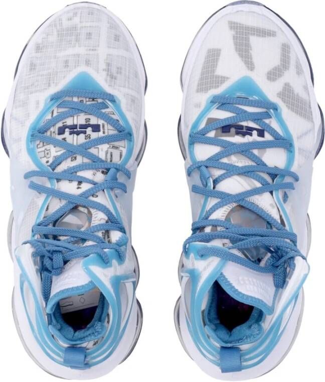 Nike Lebron 19 White Dutch Blue Blue Void Schoenmaat 41 Basketball Performance Mid DC9338 100