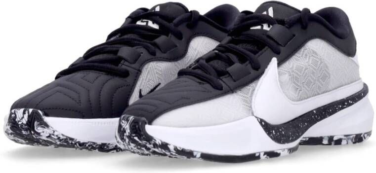 Nike Zoom Freak 5 Basketbalschoen Wit Zwart Multicolor Heren