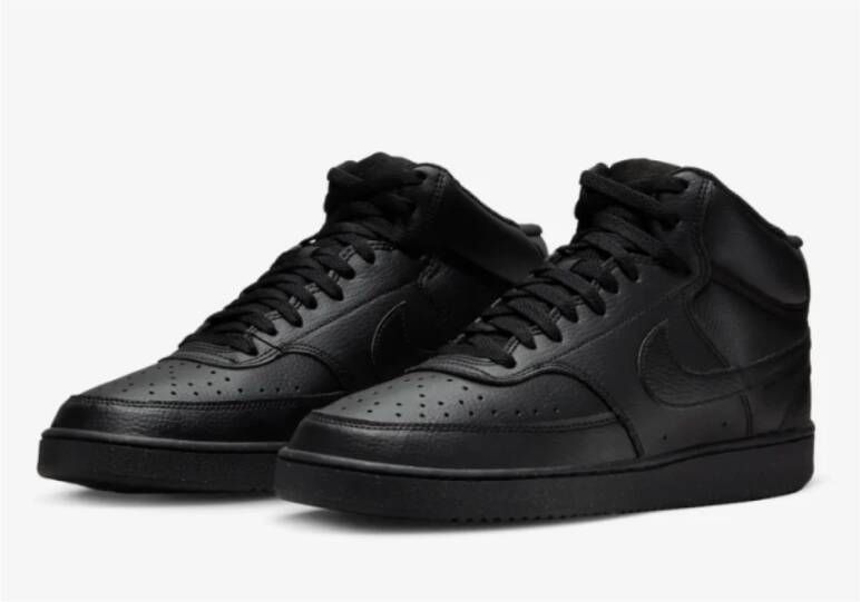 Nike Zwarte Court Vision Sneakers Black Heren