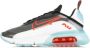 Nike Wmns Air Max 2090 Black Chile Red Bleached Aqua Schoenmaat 36 1 2 Sneakers DA4292 001 - Thumbnail 3