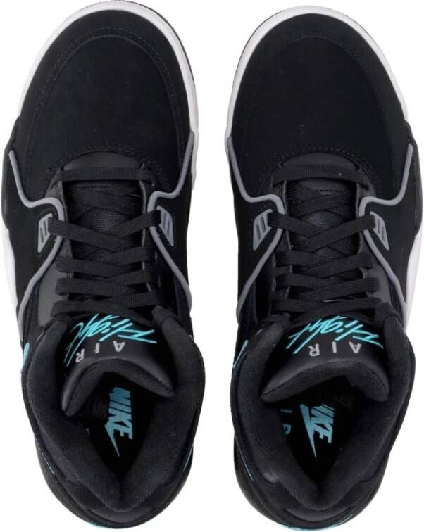 Nike Zwarte lage sneaker met Flight-logo