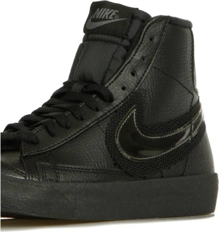Nike Zwarte Mid-Top Damessneakers Black Heren