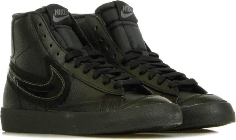 Nike Zwarte Mid-Top Damessneakers Black Heren
