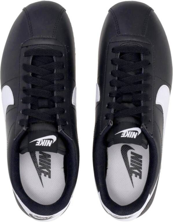 Nike Zwart Wit Cortez Lage Sneaker voor Dames Black Dames