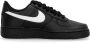 Nike Air Force Heren Schoenen Zwart Maat: 42.5 Leer Foot Locker - Thumbnail 4
