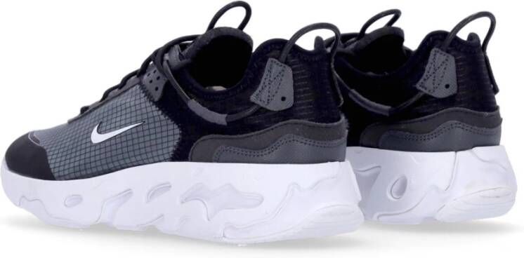 Nike Zwart Wit Lage Sneaker met React Technologie Black Heren