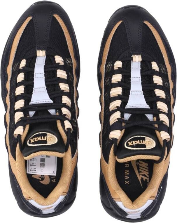 Nike Zwart Wit Goud Sesam Lage Sneaker Black Heren