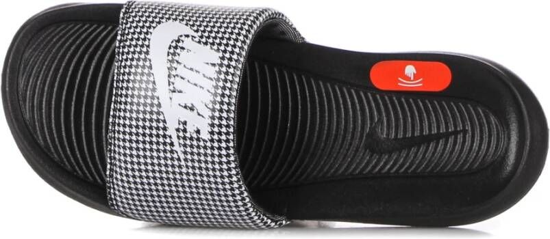 Nike Zwart Witte Slide Sandalen voor Vrouwen Black Dames