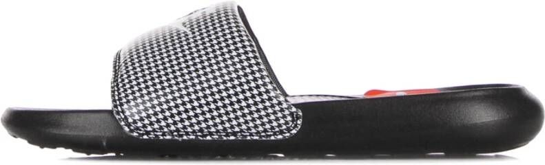 Nike Zwart Witte Slide Sandalen voor Vrouwen Black Dames
