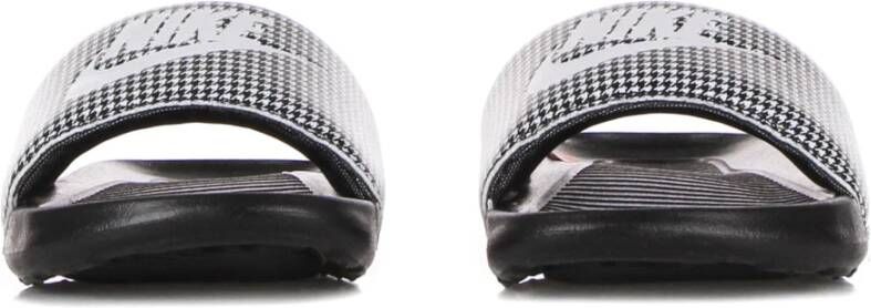 Nike Zwart Witte Slide Sandalen voor Vrouwen Black Dames