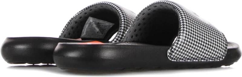 Nike Zwart Witte Slide Sandalen voor Vrouwen Black Dames