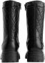 NIKKIE Pebbel Boots leren veterboots zwart - Thumbnail 5