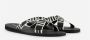 NIKKIE Wiona Logo Sandals slippers zwart wit - Thumbnail 2