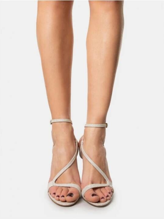 Ninalilou Glitter sandaal Grijs Dames