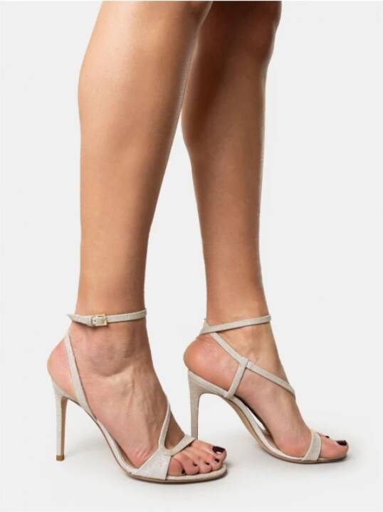 Ninalilou Glitter sandaal Grijs Dames