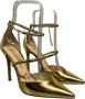Ninalilou Gouden Spiegel Pumps met Enkelband Yellow Dames - Thumbnail 2