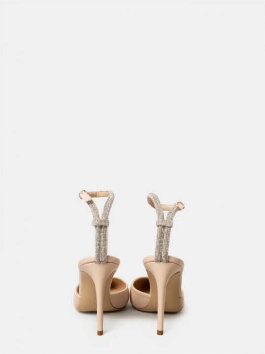Ninalilou Juweel slingback sandaal Beige Dames