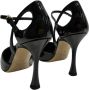 Ninalilou Lakleren Hoge Hak Pumps met Enkelband Black Dames - Thumbnail 3