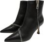 Ninalilou Leren enkellaarsjes met ritsen Black Dames - Thumbnail 1