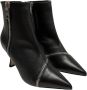 Ninalilou Leren enkellaarsjes met ritsen Black Dames - Thumbnail 2