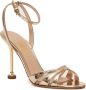 Ninalilou Platina spiegel lederen sandalen Yellow Dames - Thumbnail 2