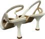 Ninalilou Polyester sandalen met strass versieringen White Dames - Thumbnail 3